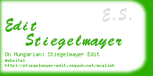 edit stiegelmayer business card